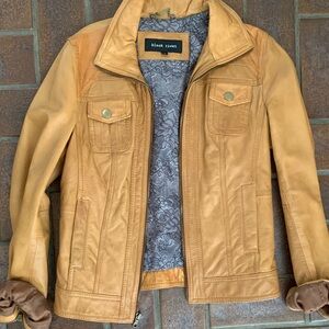 Black Rivet Women's Tan Leather Jacket